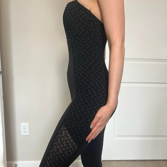 Black Bombshell cat suit / jumpsuit - Picture 2 of 3